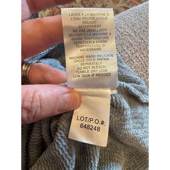 Tribal Cowl Neck Long Sleeve Pullover Drawstring Front Pocket Pouch Sz L - Picture 7 of 10